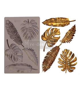 [655350645588] Redesign Décor Moulds® - Monstera - 1 pc, 12,7 cm x 20,32 cm, 8 mm thickness