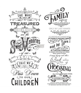 [655350644154] Redesign Décor Transfers® - Family Heirlooms - 2 sheets, design size 55,88 cm x 68,58 cm