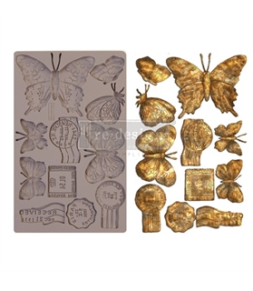 [655350643140] Redesign Décor Moulds® - Butterfly In Flight - 1 pc, 12,7 cm x 20,32 cm, 8 mm thickness (1)