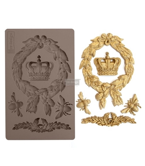 [655350636401] Redesign Décor Moulds® - Royalty - 1 pc, 12,7 cm x 20,32 cm, 8 mm thickness