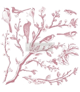 [655350649258] Redesign Decor Clear-Cling Stamps - Springtime - 30,48 cm x 30,48 cm