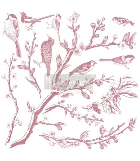 [655350649258] Redesign Decor Clear-Cling Stamps - Springtime - 30,48 cm x 30,48 cm