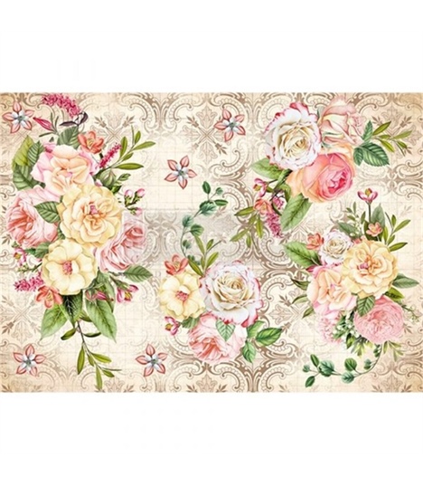 [655350651268] Redesign Decor Rice Paper - Amiable Roses