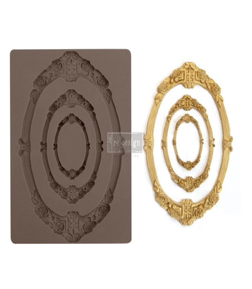 [655350637118] Redesign Decor Moulds® - Sicily Frame - 1 pc, 12,7 cm x 20,32 cm, 8 mm thickness