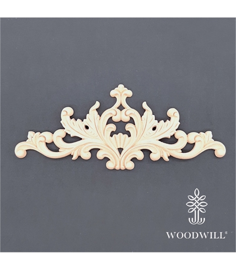 [802868] Wood Carving Decorative Center 12cm x 29cm