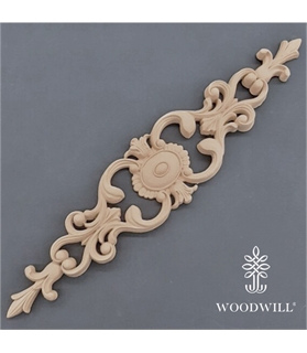 [801381] Wood Carving Decorative Center 43cm. X 8