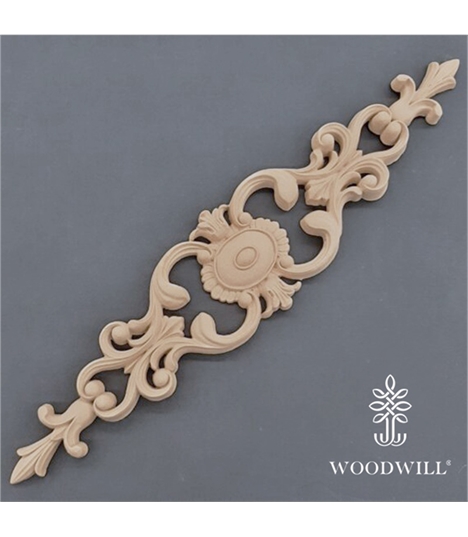 [801381] Wood Carving Decorative Center 43cm. X 8