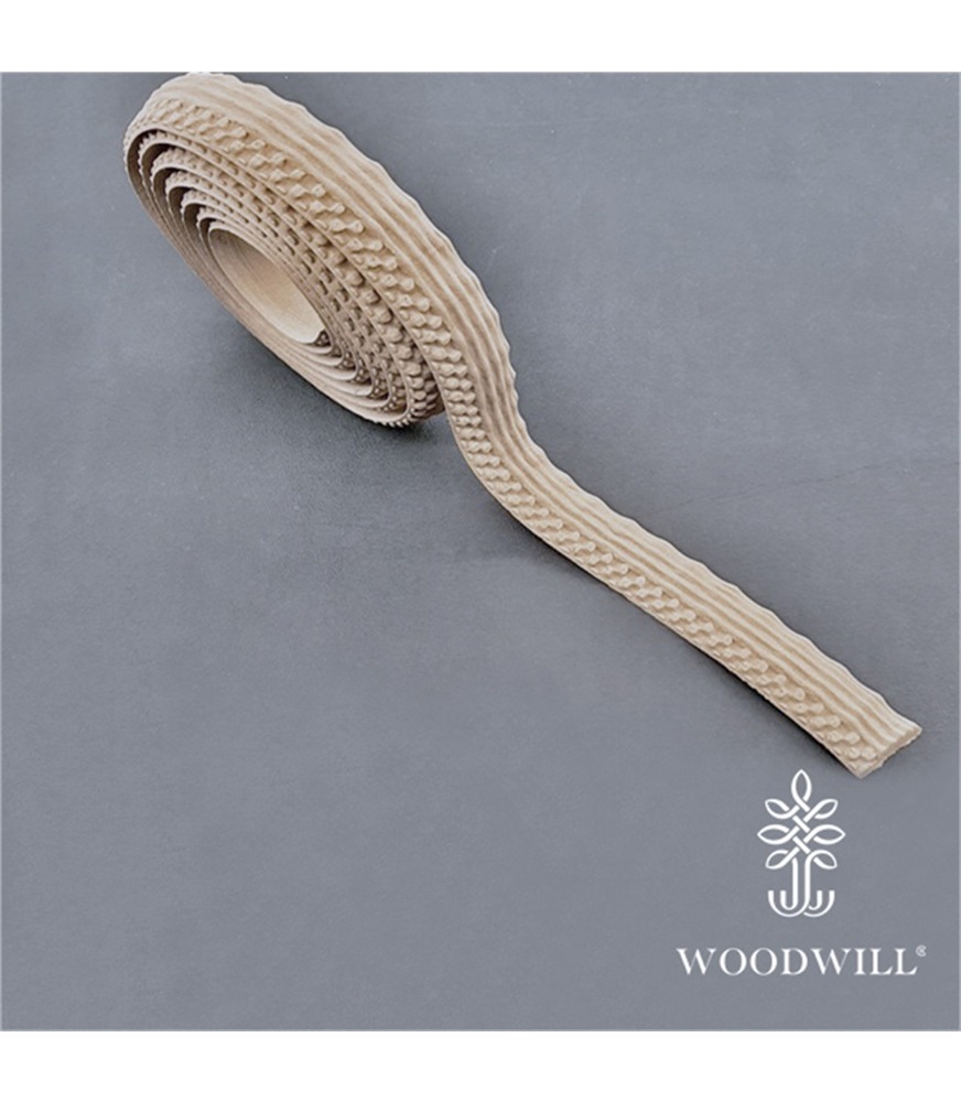 [8000055] Wood Carved Flexible trimm ~ 215cm. X 2