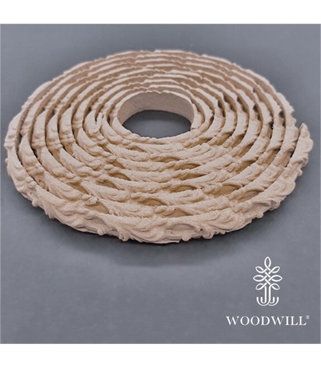 [8040501] Wood Carved Flexible Trimm~ 215cm. X 0