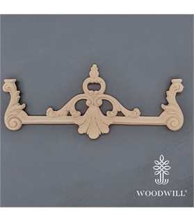[801776] Wood Carving Decorative Center 28.8cm. X 13