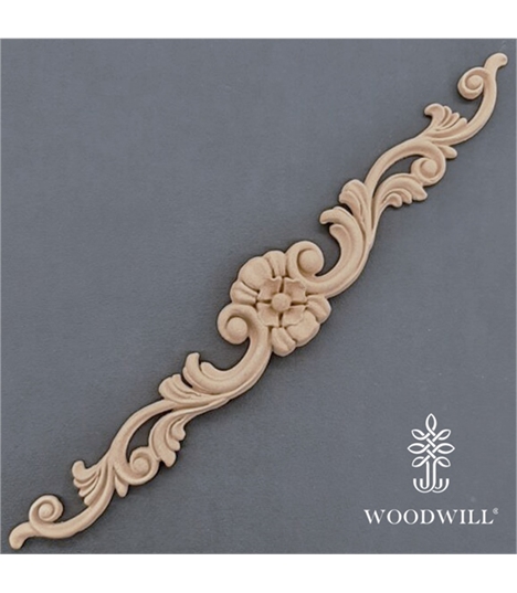 [801214] Wood Carving Decorative Center 31 cm x 4,5 cm