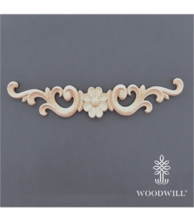 [802154] Wood Carving Decorative Center 19.2cm x 3