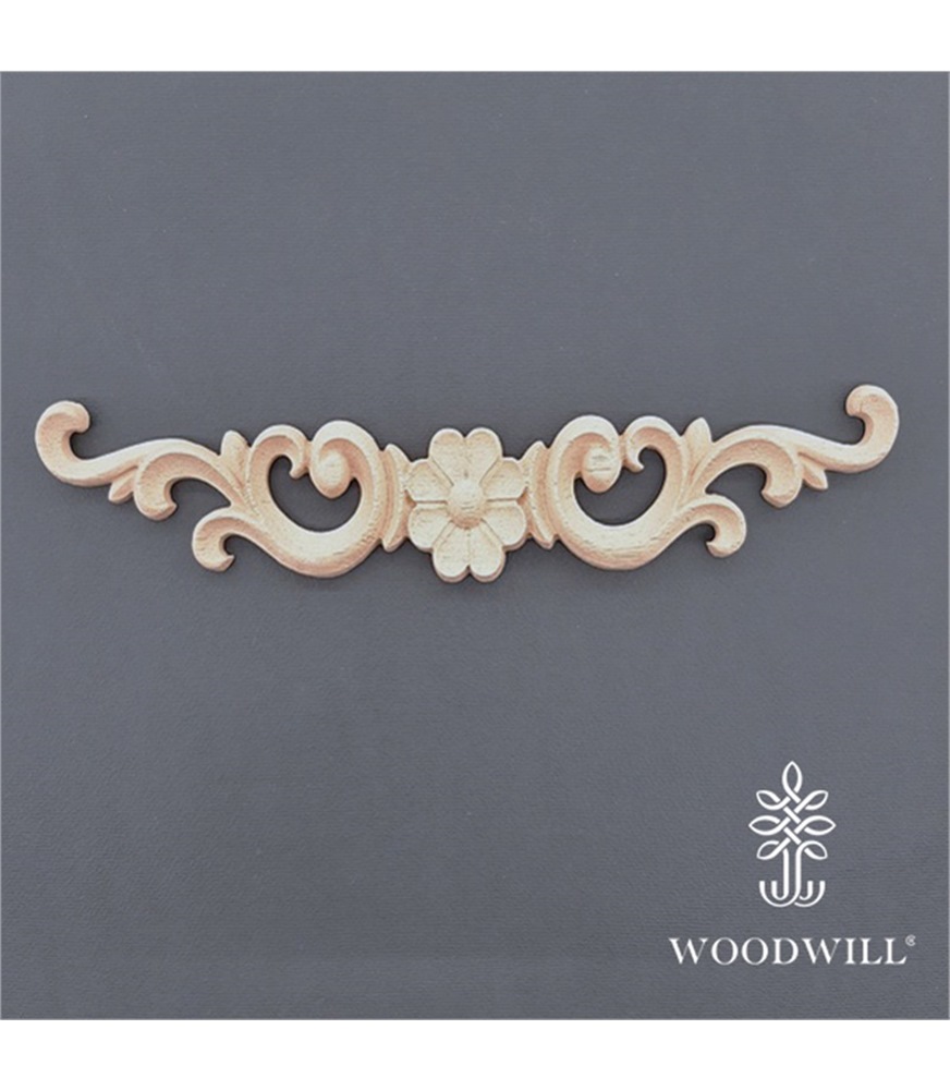 [802154] Wood Carving Decorative Center 19.2cm x 3