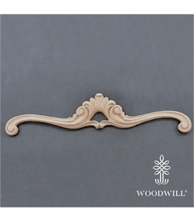 [801417] Wood Carving Decorative Center 20.5 cm x 4
