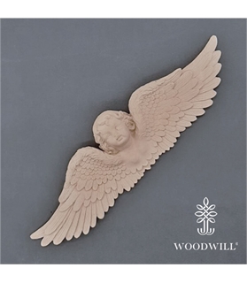 [800519] Wood Carved Angel 42.5cm. X 11