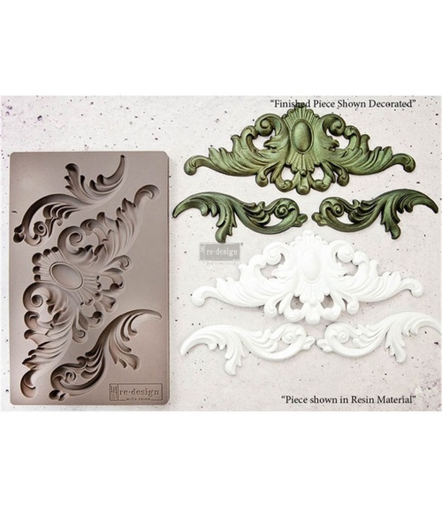 [655350632281] Redesign Décor Moulds® - Thorton Medallion - 1 pc, 12,7 cm x 20,32 cm, 8 mm thickness