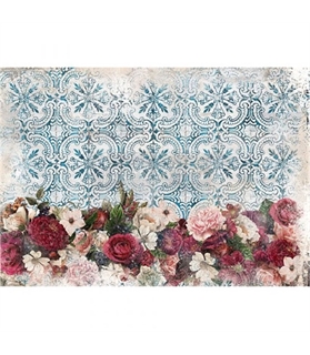 [655350651244] Redesign Decor Rice Paper - Burgundy Woods