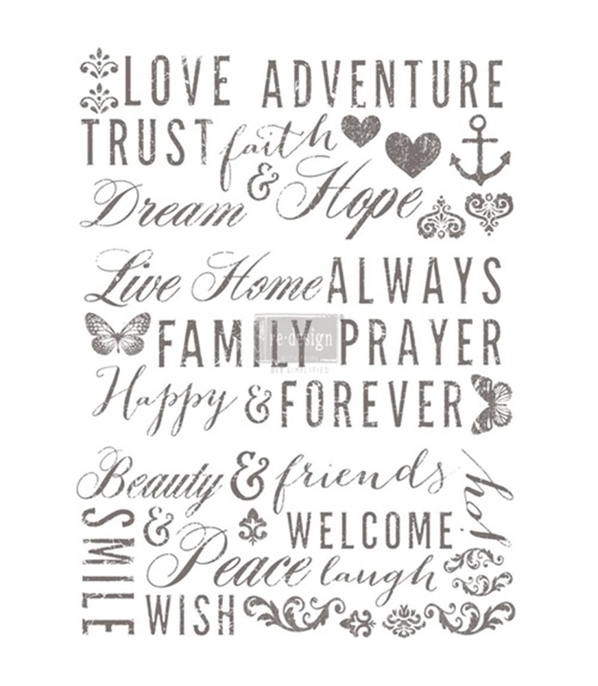 [655350637019] Redesign Décor Transfers® - Words to Live By