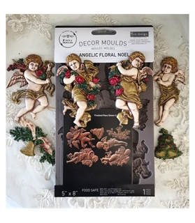 [655350677336] Decor Moulds® - Angelic Floral Noel