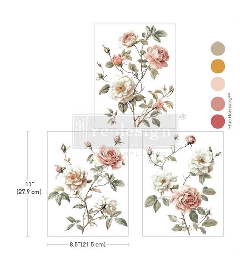 [655350676223] Middy Transfers® - Creamy Blush Blooms